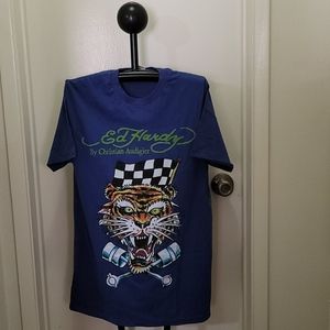 *worn once* Blue Ed Hardy shirt